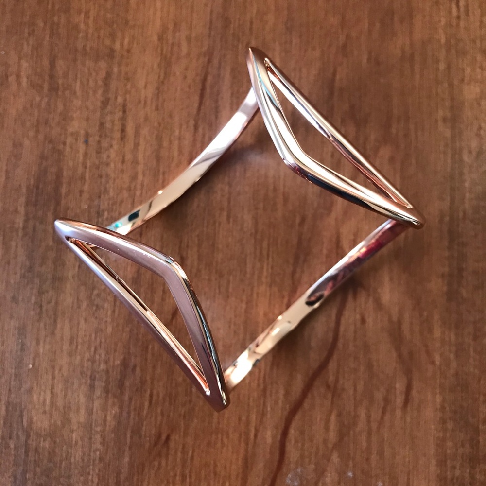 NWOT Copper colored Geometric Cuff Bracelet